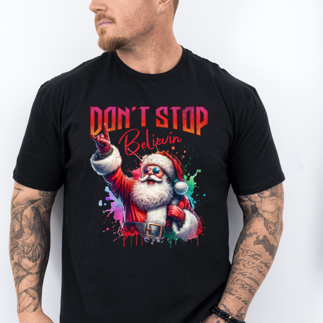 Don’t Stop Believin’ Santa (MORE COLOURS & STYLES)