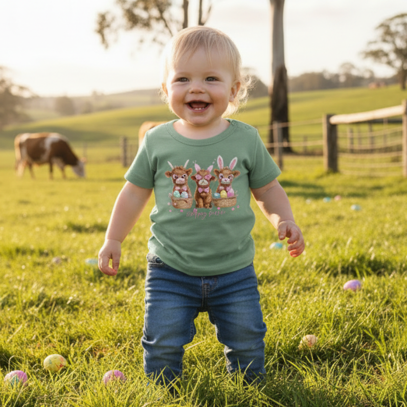 Cute Easter Bunny Kids Shirt | Happy Easter Bunny T-Shirt | Toddler Easter Outfit | Easter Egg Hunt Shirt for Kids | Vintage Bunny Easter Design