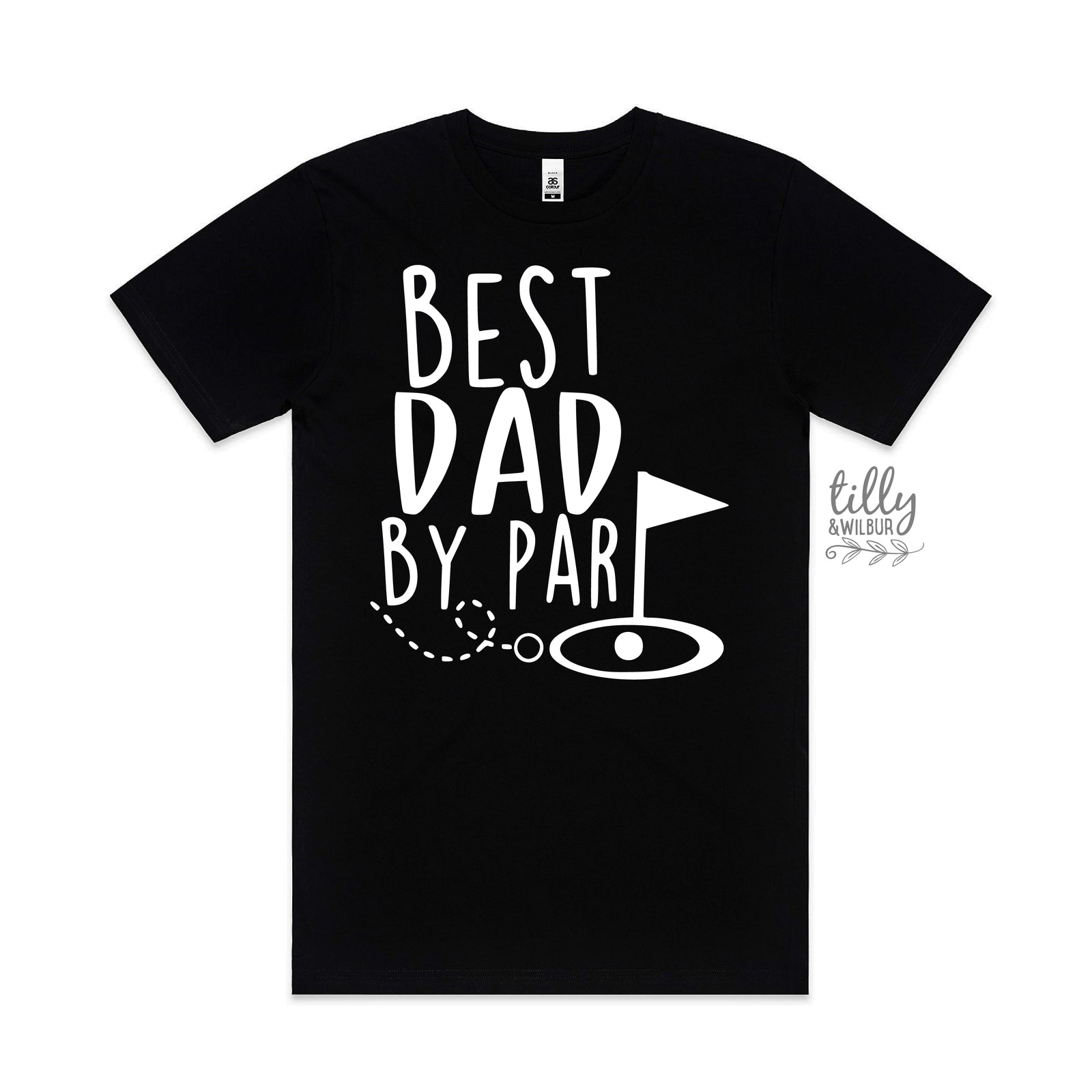 Best Dad By Par Tee - Funny Golf Dad Shirt for Father's Day