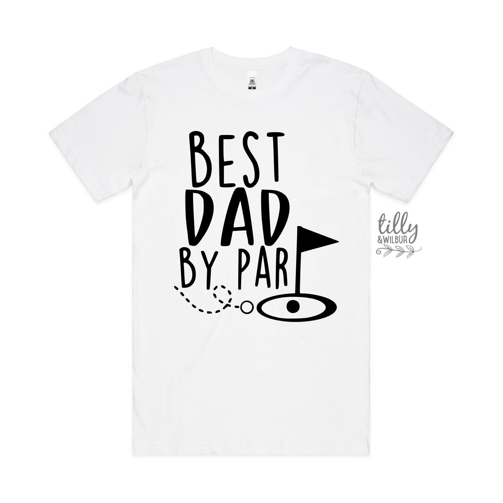 Best Dad By Par Tee - Funny Golf Dad Shirt for Father's Day