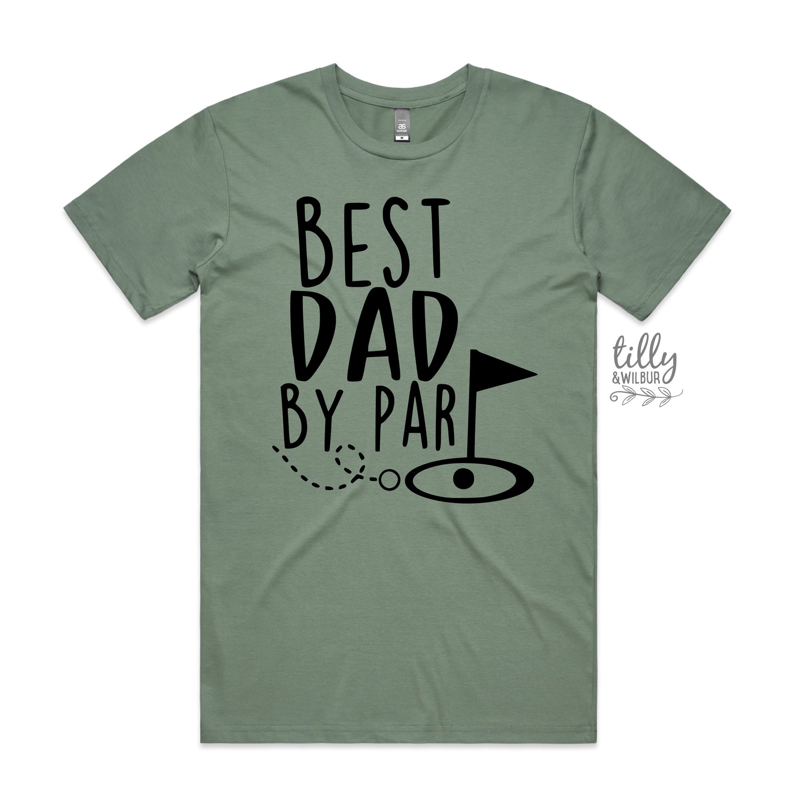 Best Dad By Par Tee - Funny Golf Dad Shirt for Father's Day