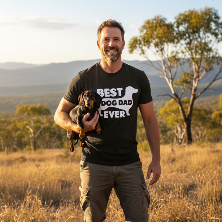 Dachshund Dad T-Shirt – Best Dog Dad Ever Sausage Dog Tee