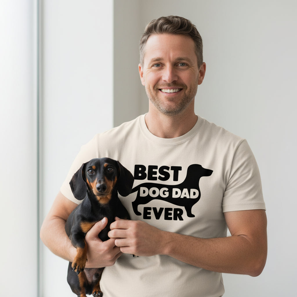 Dachshund Dad T-Shirt – Best Dog Dad Ever Sausage Dog Tee