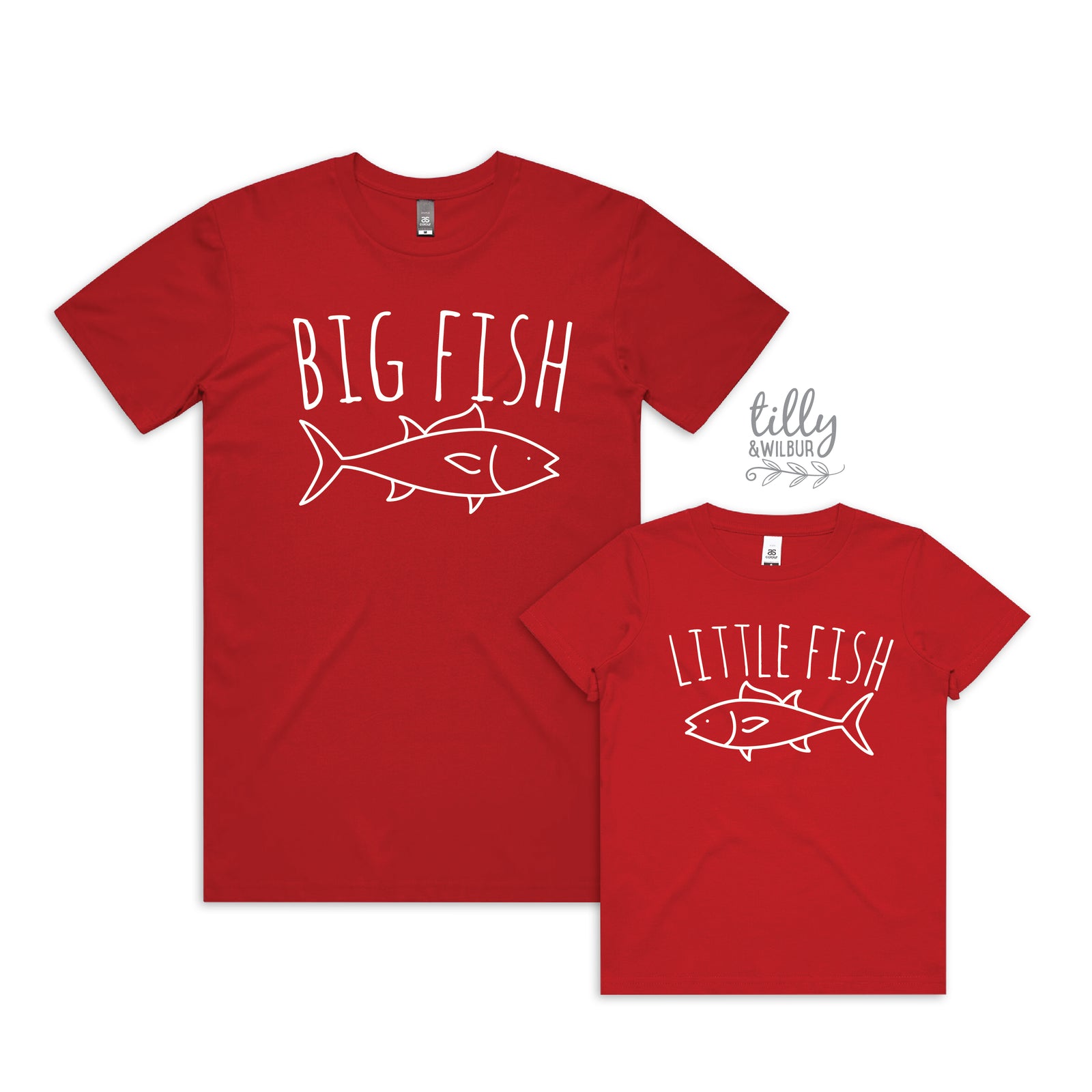 Big Fish Little Fish – Matching Family Fishing T-Shirt