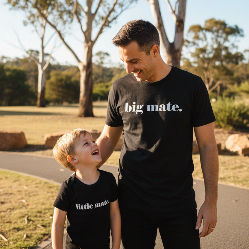 Big Mate Little Mate – Matching Daddy & Me Father's Day Tee