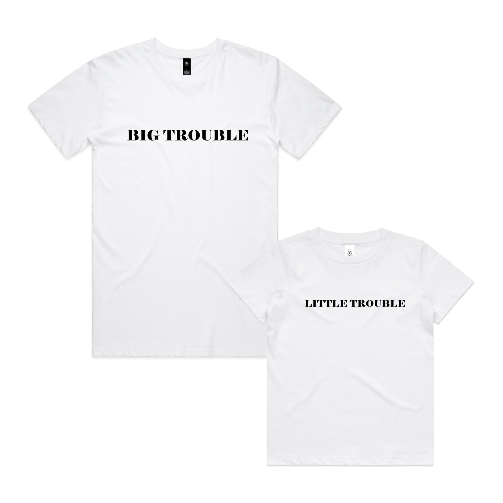 Big Trouble Little Trouble – Matching Daddy & Me T-Shirts
