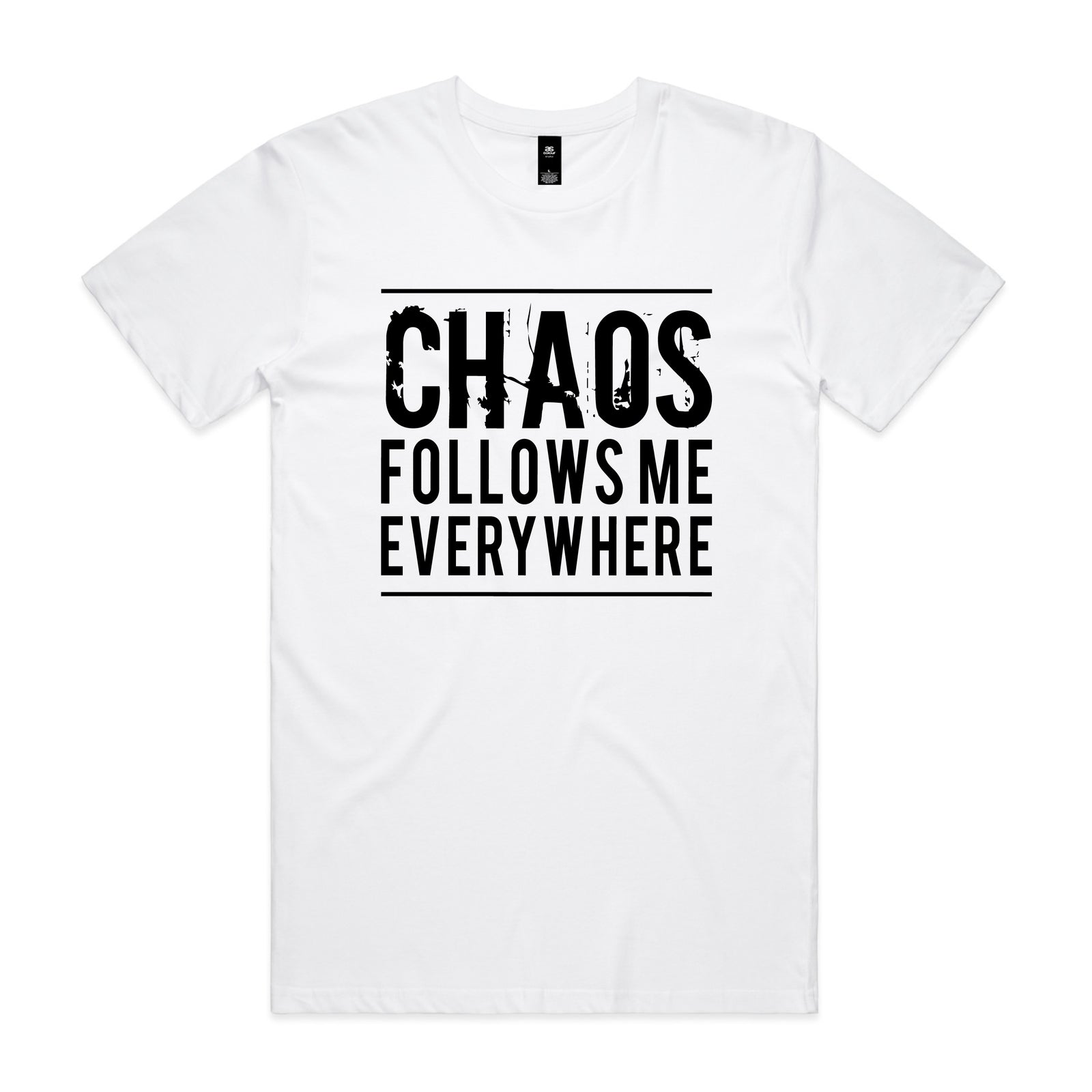 Chaos Follows Me Everywhere Matching Dad and Baby Shirts