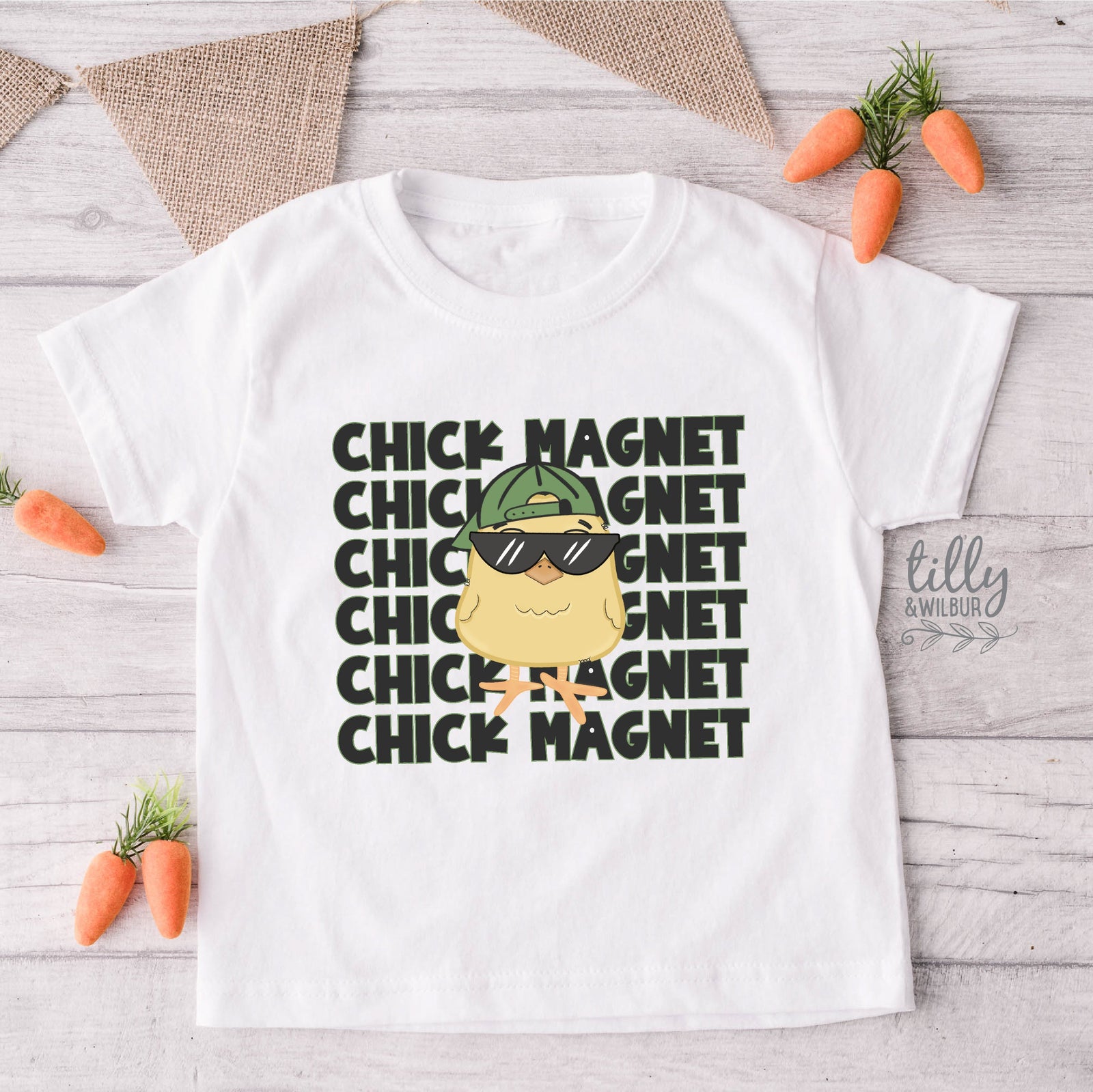 Chick Magnet Easter T-Shirt, Funny Easter T-Shirt, Rabbit T-Shirt, Funny Easter Gift, Hip Hop Easter Clothing, Bad Bunny T-Shirt, Mens Shirt