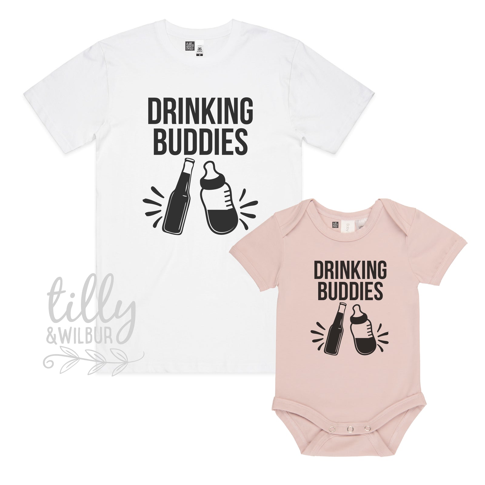 Drinking Buddies Beer & Bottle (MORE COLOURS & STYLES)