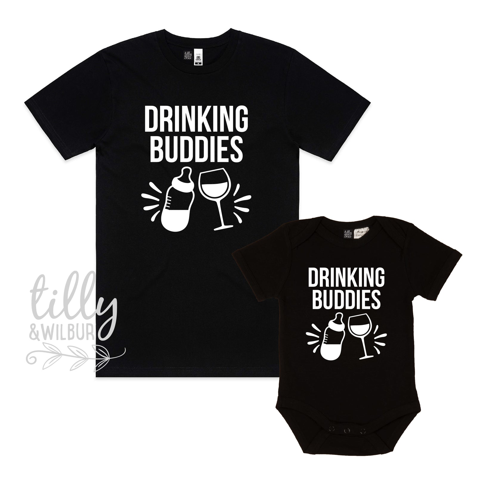 Drinking Buddies Wine & Bottle (MORE COLOURS & STYLES)