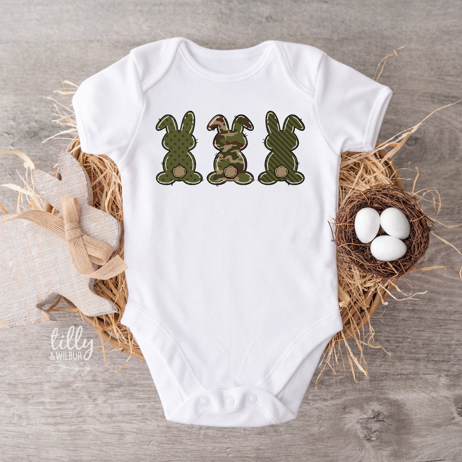 Mens Easter Bunny Shirt | Dad Easter Shirt | Camo Bunny Easter Shirt | Easter Egg Hunt Shirt for Men | Matching Family Easter Shirt