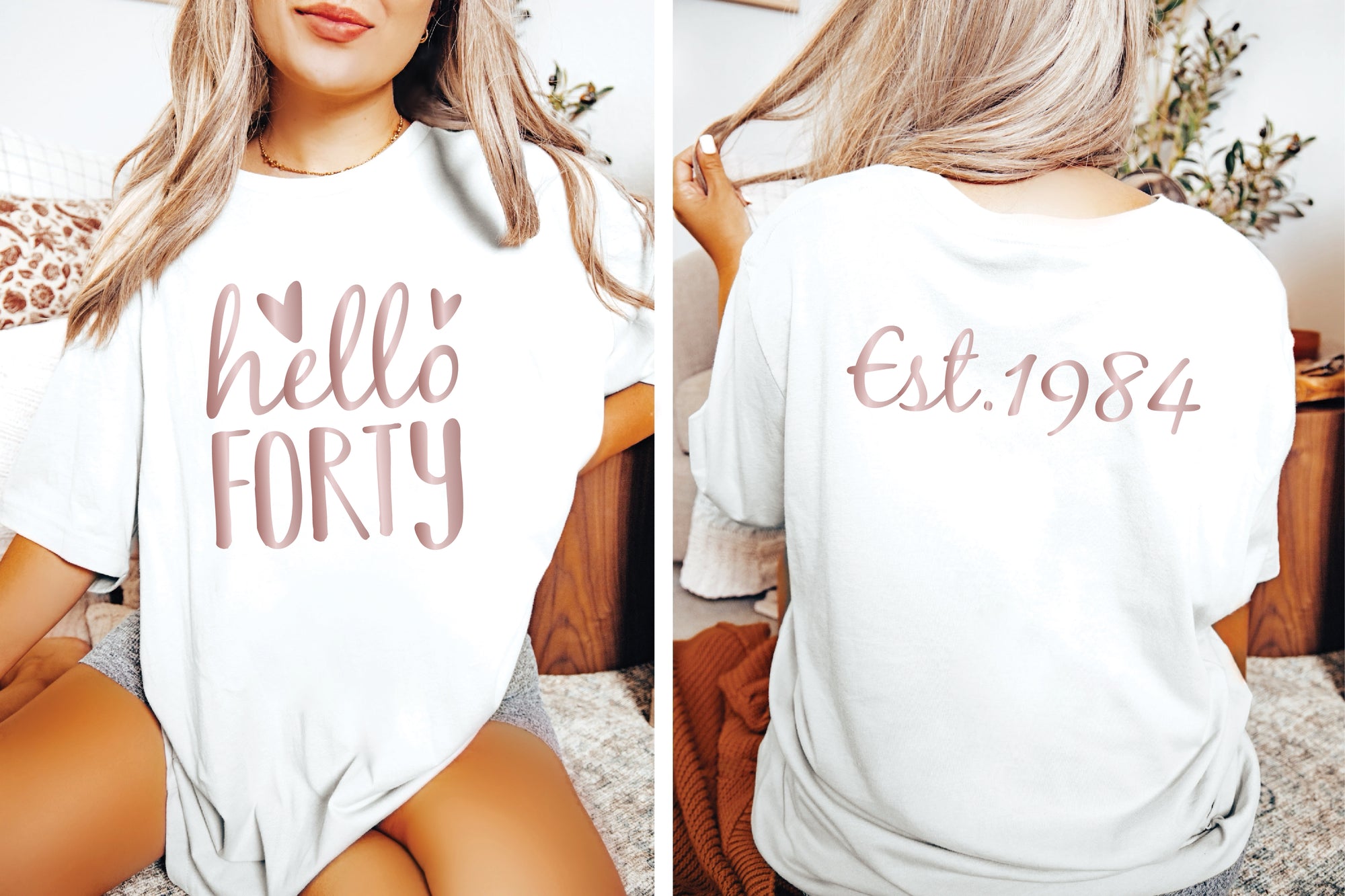 Hello Forty, Est 1984 T-Shirt