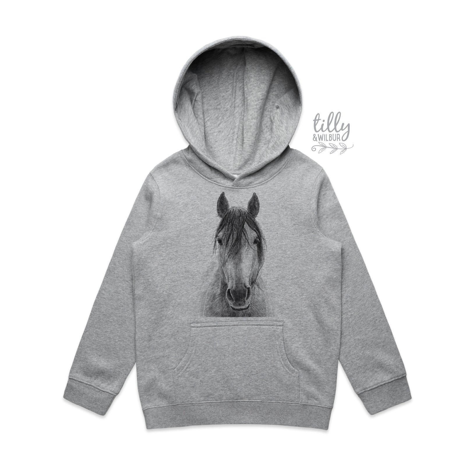 Horse Illustration Sweatshirt | Minimalist Horse Drawing Jumper | Equestrian Clothing Australia | Horse Lover Gift