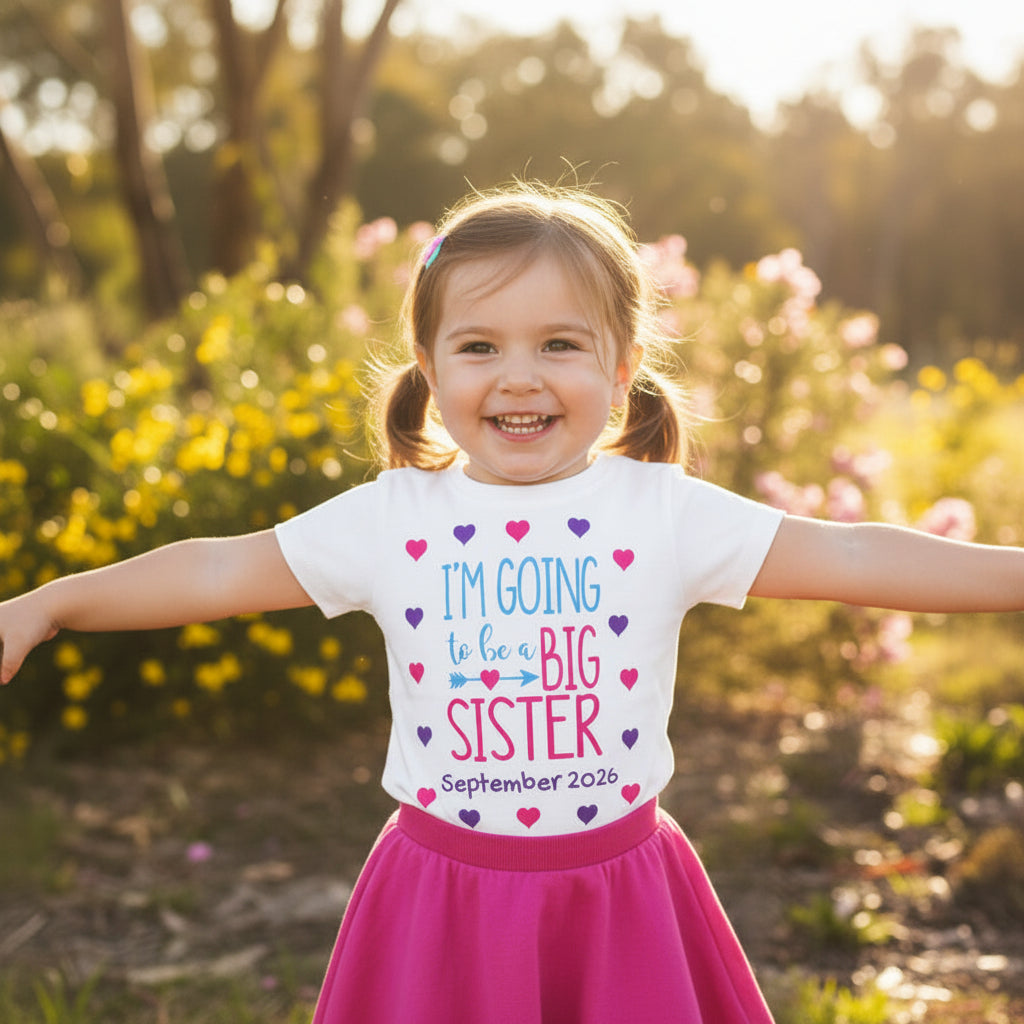 I'm Going To Be A Big Sister Shirt – Personalised Tee