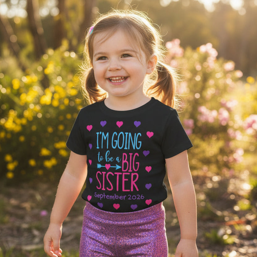 I'm Going To Be A Big Sister Shirt – Personalised Tee