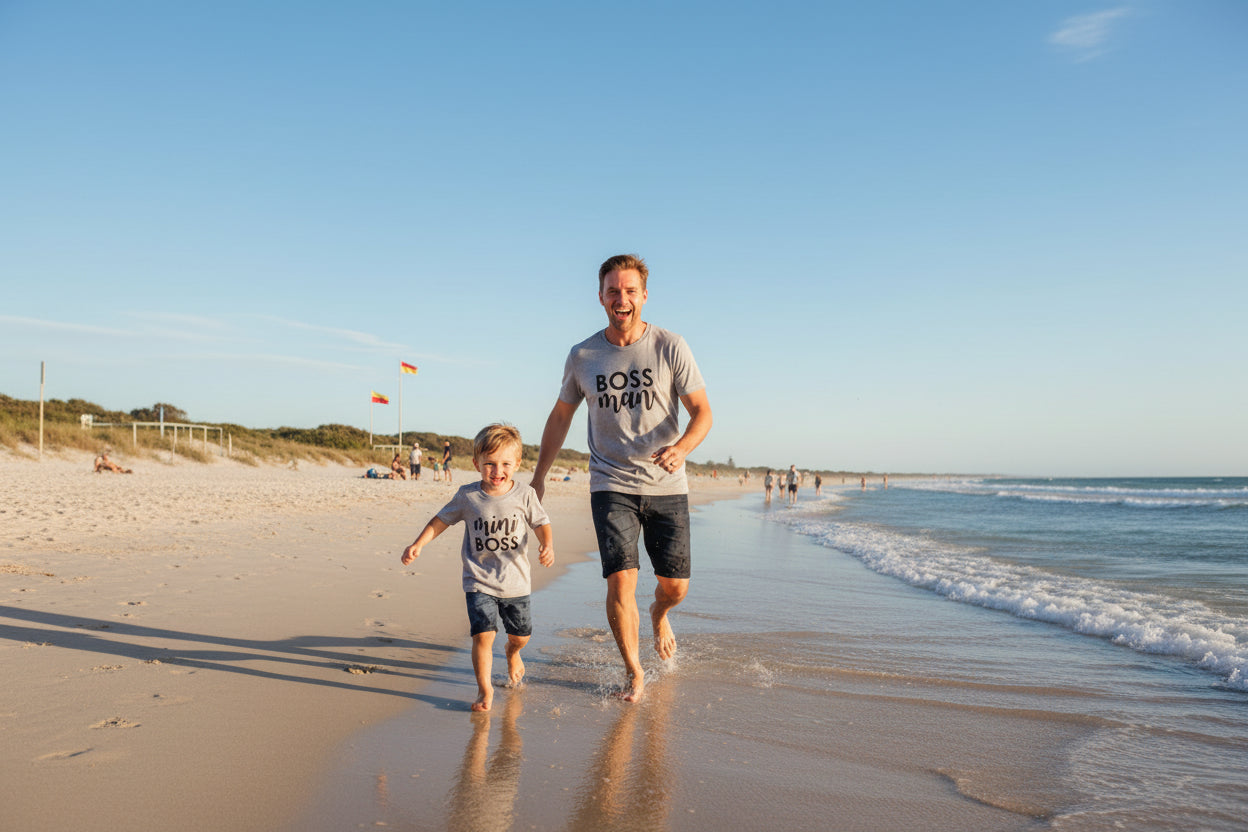 Boss Man and Mini Boss Matching Dad and Kids Shirts