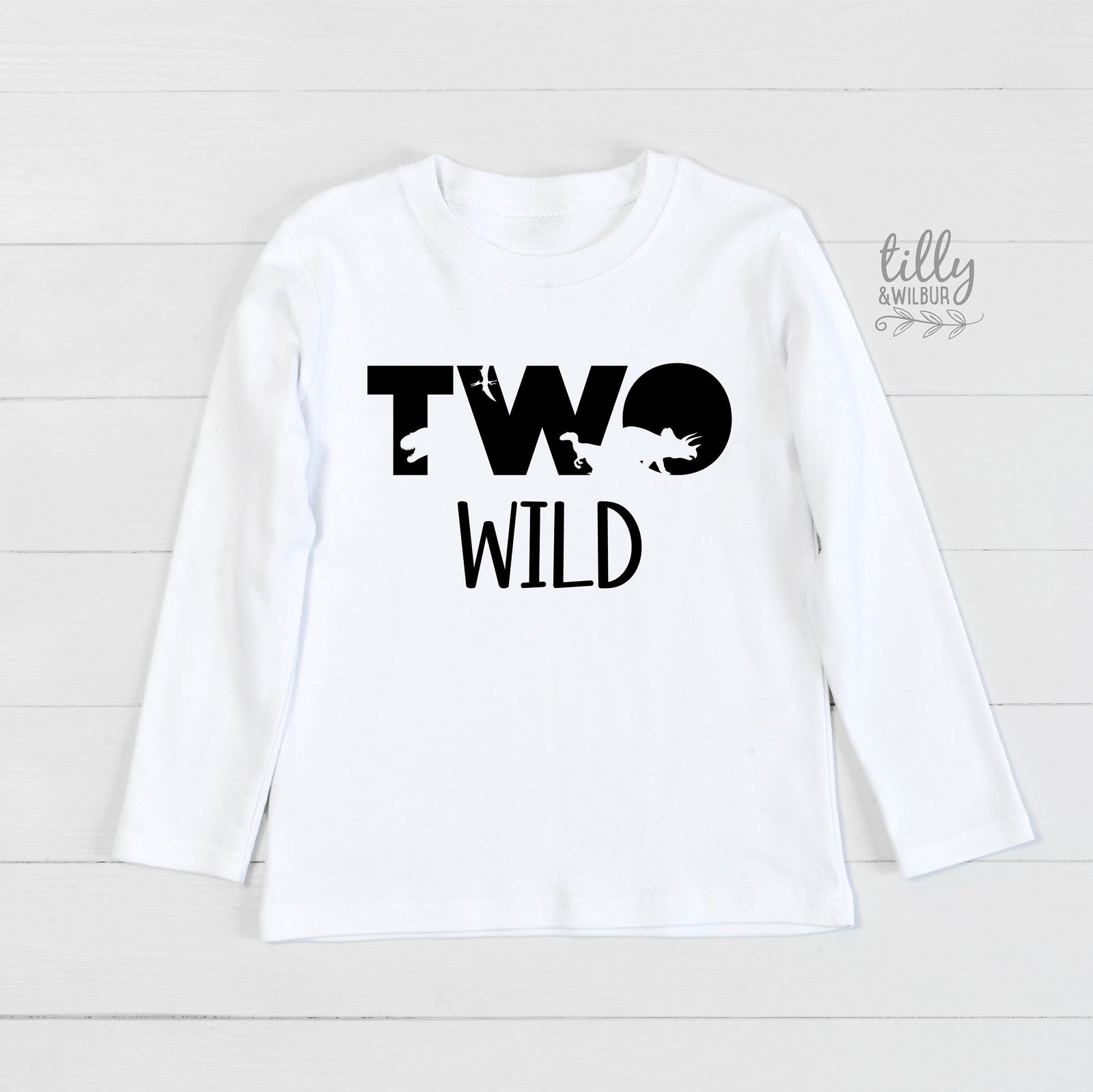 Two Wild Dinosaur 2nd Birthday T-Shirt
