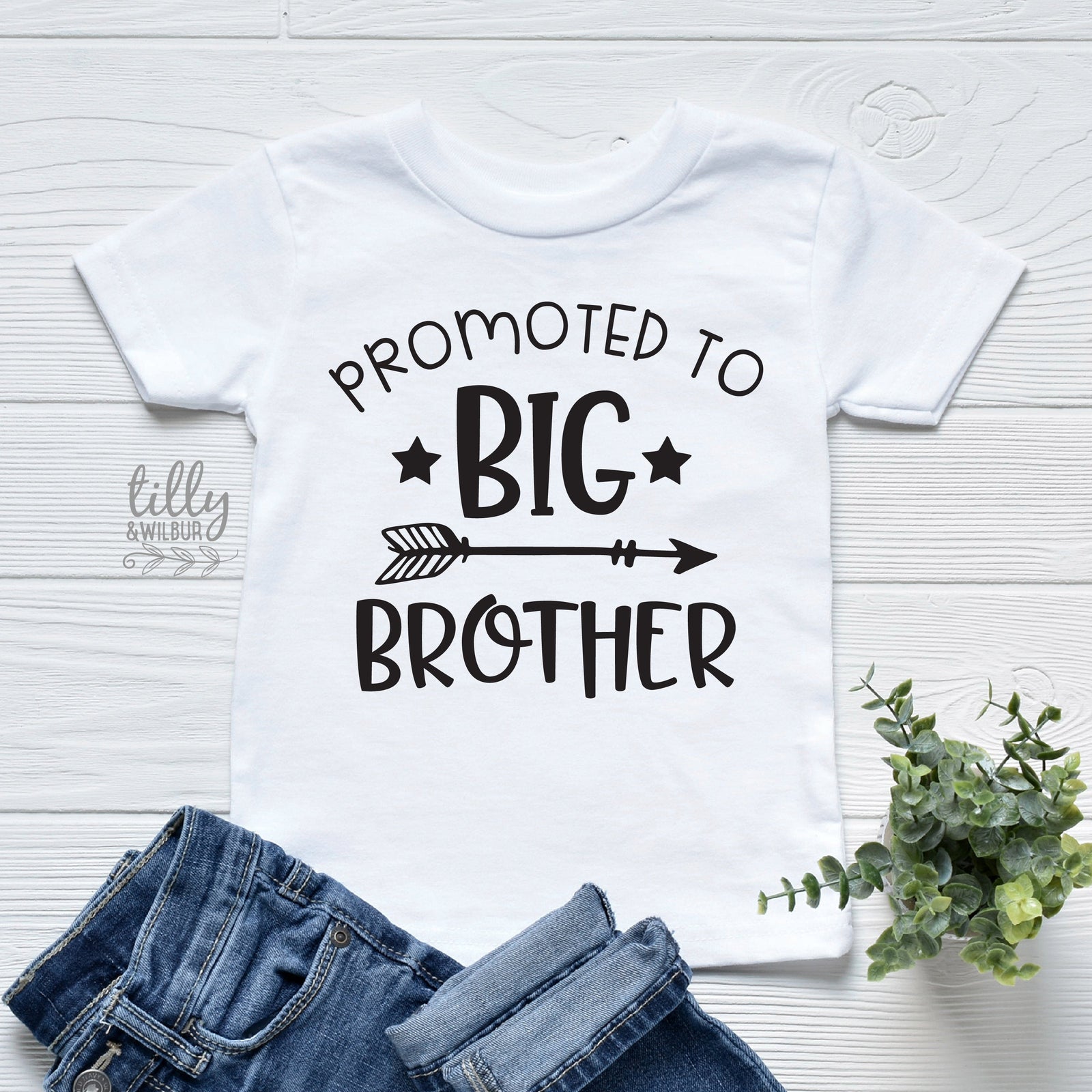 Promoted To Big Brother Kids Hoodie & Tee | New Baby Sibling Gift | Australia