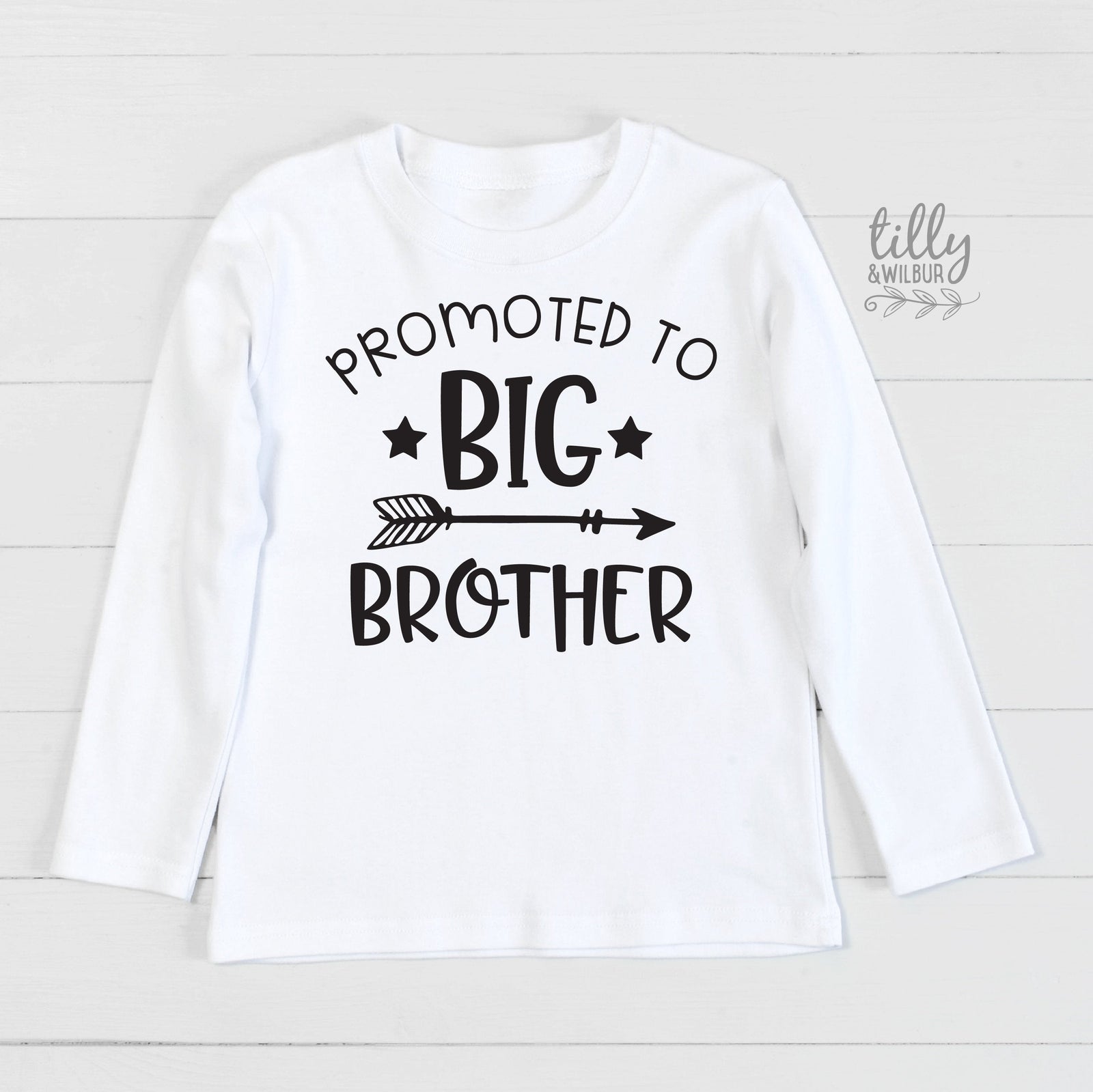 Promoted To Big Brother Kids Hoodie & Tee | New Baby Sibling Gift | Australia