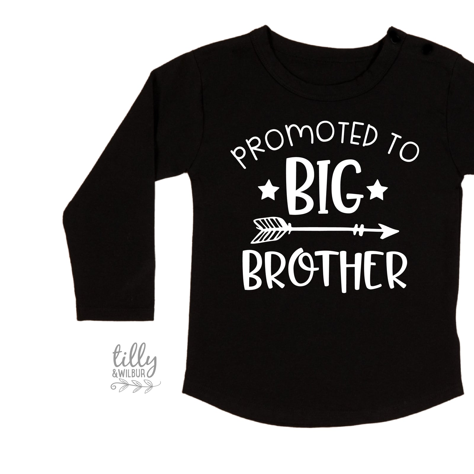 Promoted To Big Brother Kids Hoodie & Tee | New Baby Sibling Gift | Australia