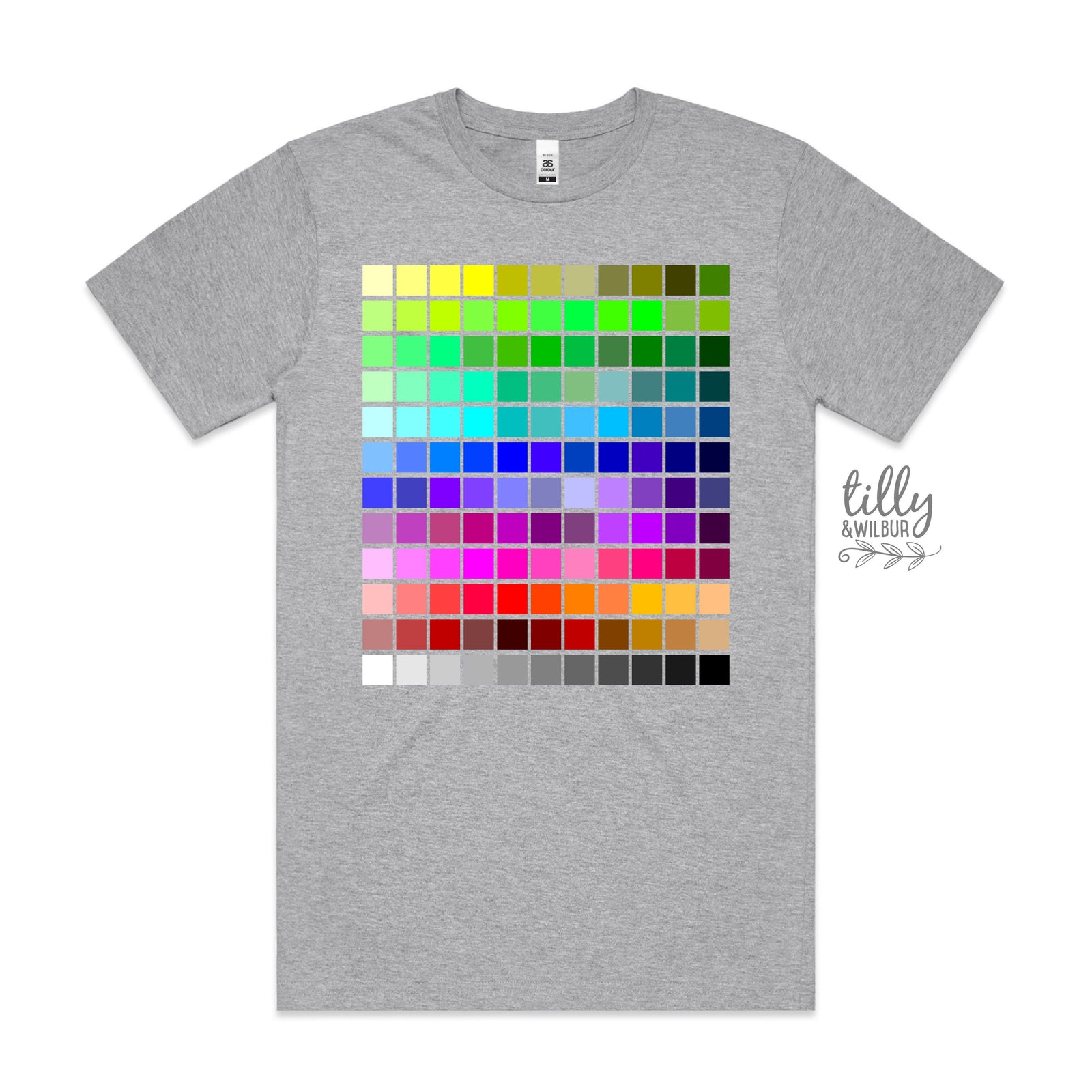 Colour Palette T-Shirt – Artist Designer Colour Swatch Tee