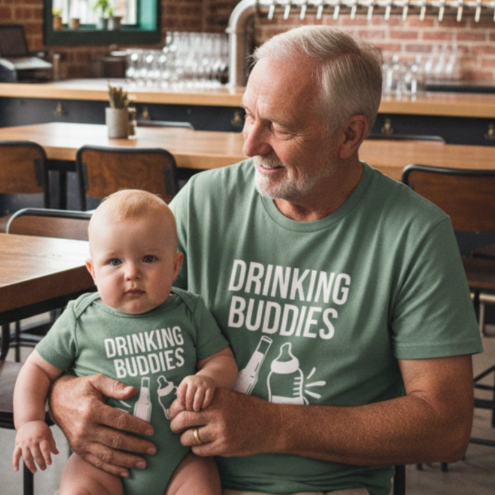 Drinking Buddies Beer & Bottle (MORE COLOURS & STYLES)
