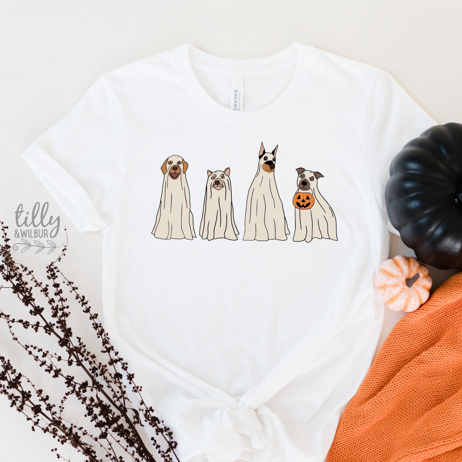 Ghost Dogs Halloween T-Shirt