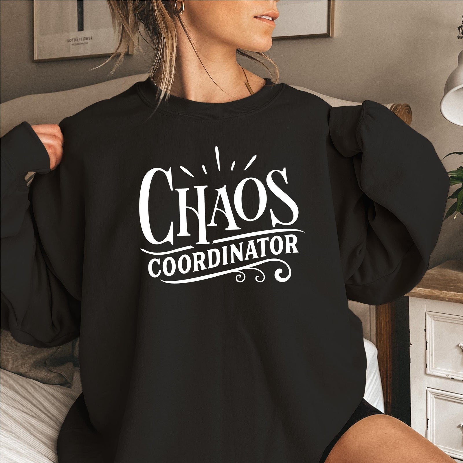 Chaos Coordinator Sweatshirt | Funny Mum Jumper | Hoodie or Crew Neck | Gift for Mum