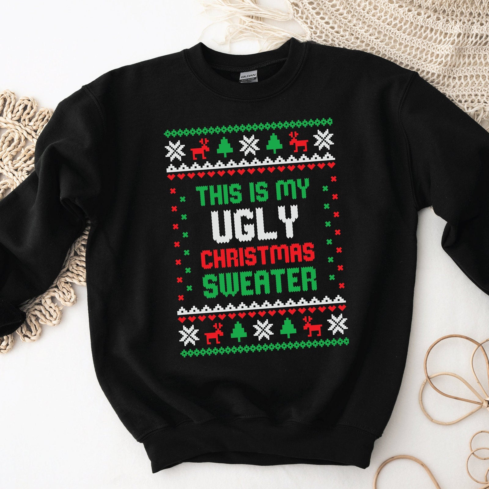 This Is My Ugly Christmas Sweater Jumper - Funny Christmas Jumper