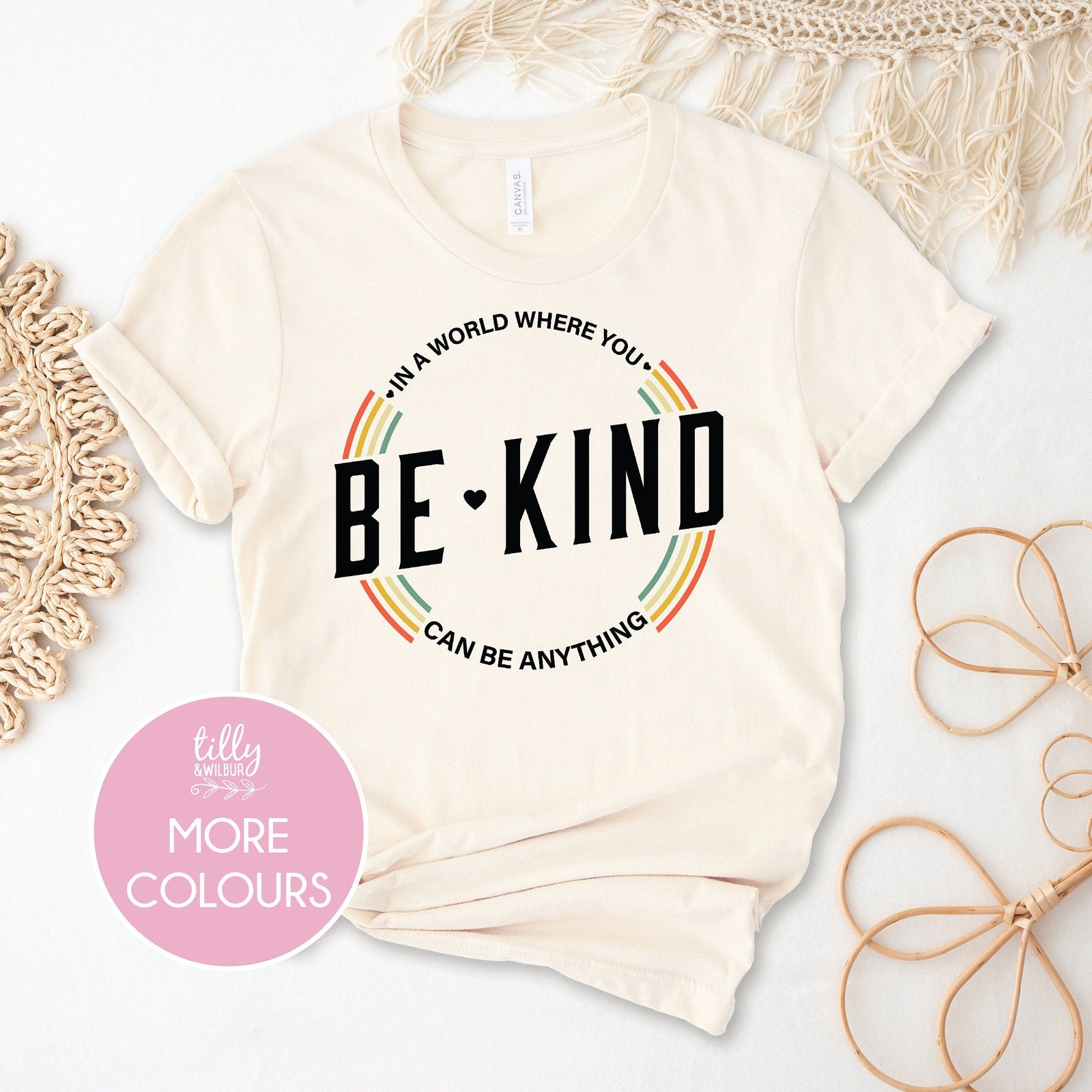 In A World Where You Can Be Anything Be Kind T-Shirt, Mens And Womens Sizing, Be Kind T-Shirt, Kindness Matters, Inspirational Clothing