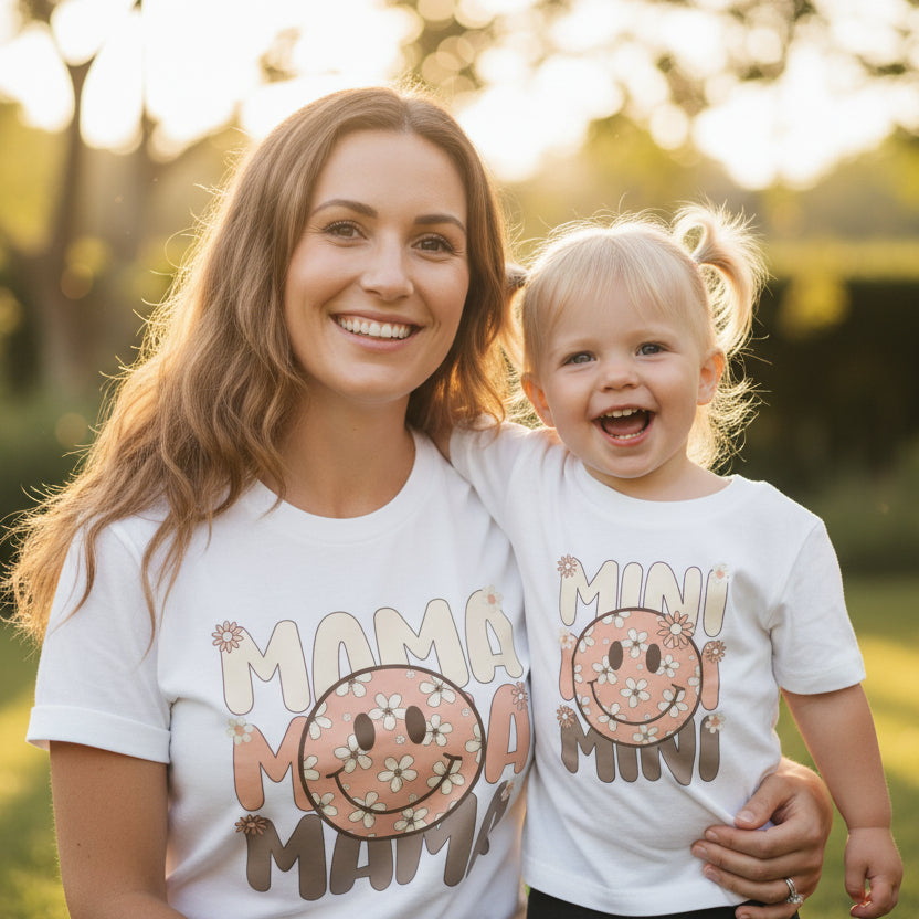 Mama & Me, Mama T-Shirt, Mini Bodysuit, Mama And Mama's Mini Matching Outfits, Our First Mother's Day, Mother Daughter, Mother Son Gift