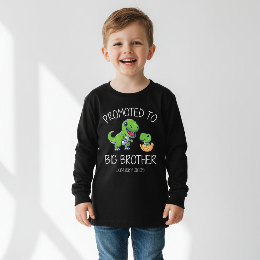 Big Brother T-Shirt, Promoted To Big Brother T-Shirt, Big Brother Shirt, I'm Going To Be A Big Brother, Pregnancy Announcement, Dinosaur Tee