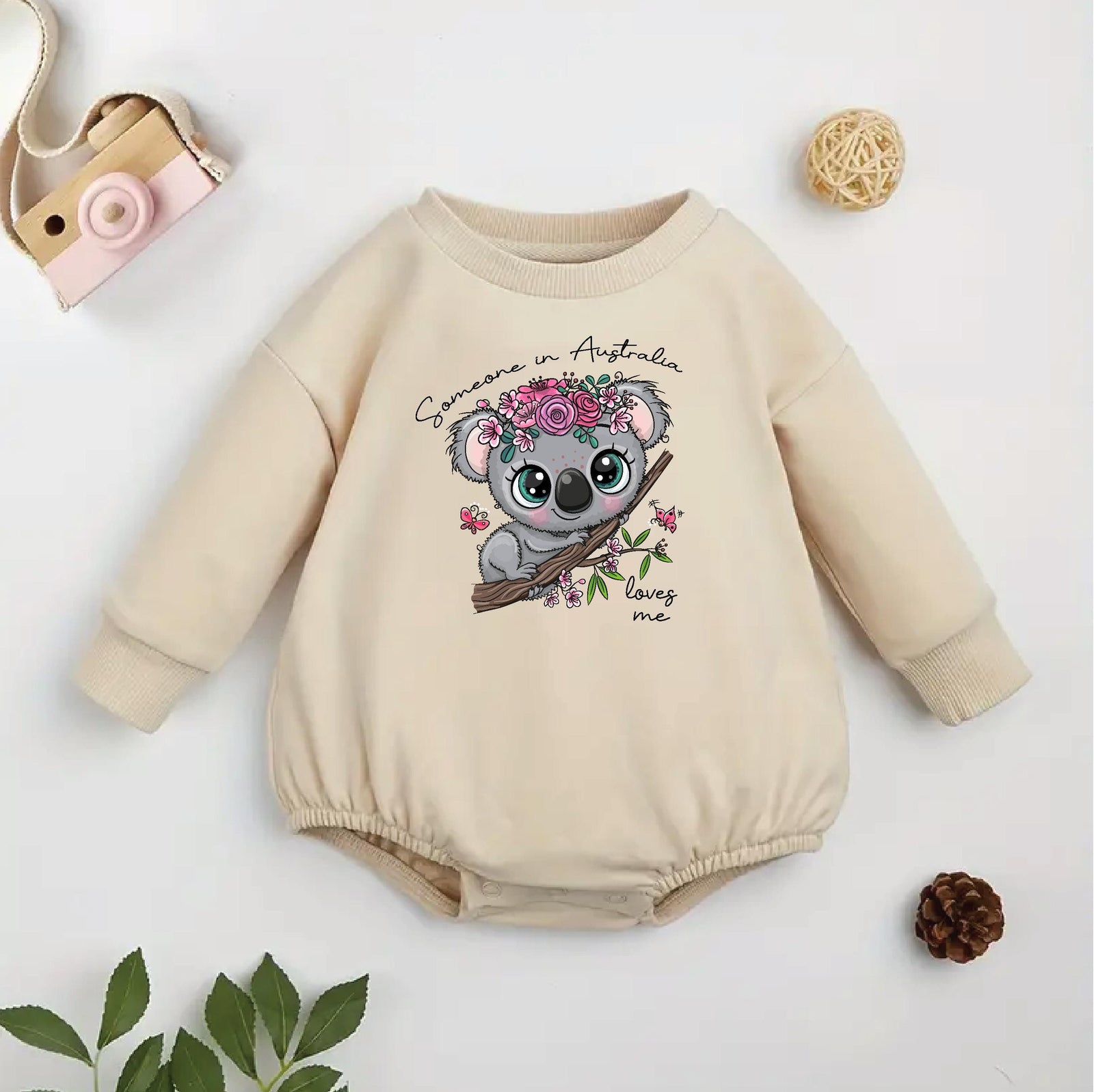 Someone In Australia Loves Me, Australia Baby Gift, Australiana Gift, Koala Baby Gift, Aussie Overseas Gift, Newborn Baby Gift, Baby Shower