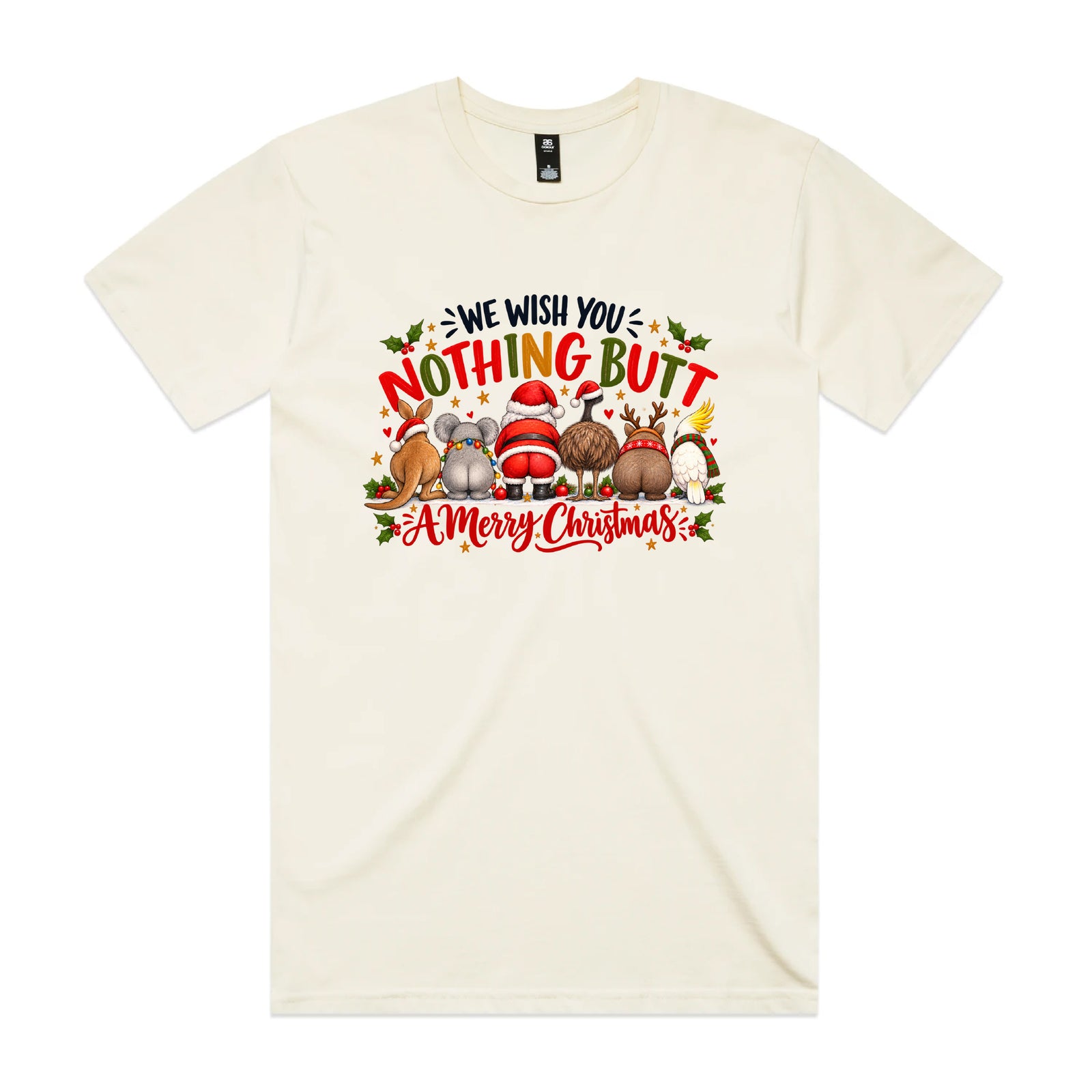 Nothing Butt A Merry Christmas Australian Animals T-Shirt