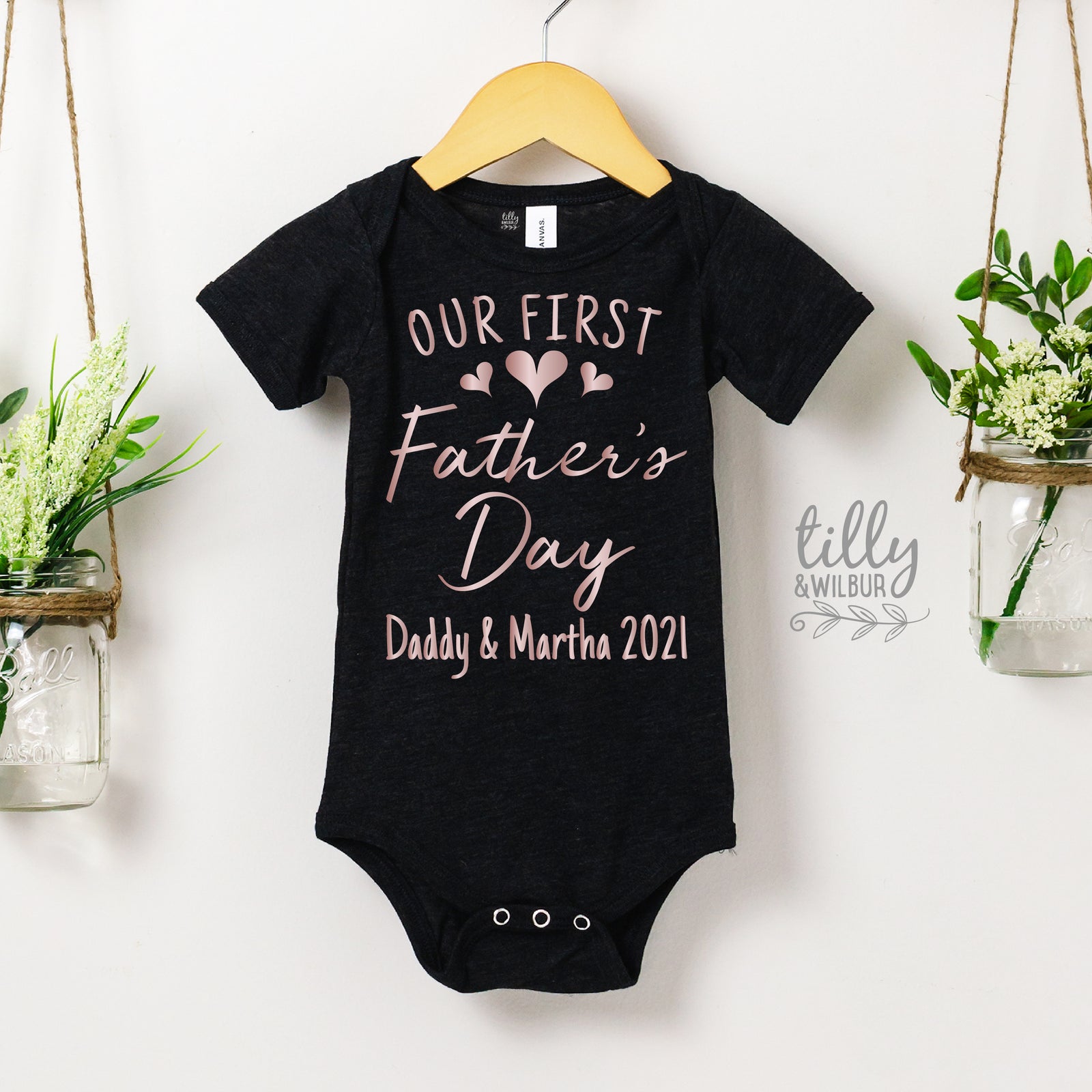 Our First Father's Day Bodysuit – Personalised Baby Gift