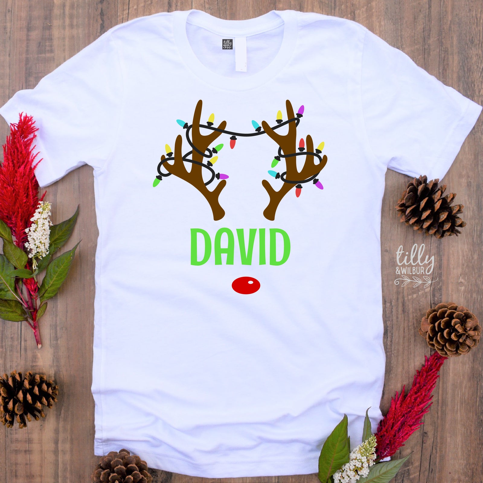Reindeer With Custom Name (MORE COLOURS & STYLES)