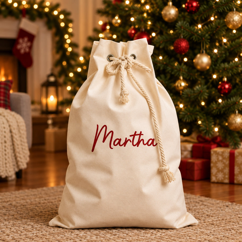 Personalised Christmas Santa Sack - Custom Name