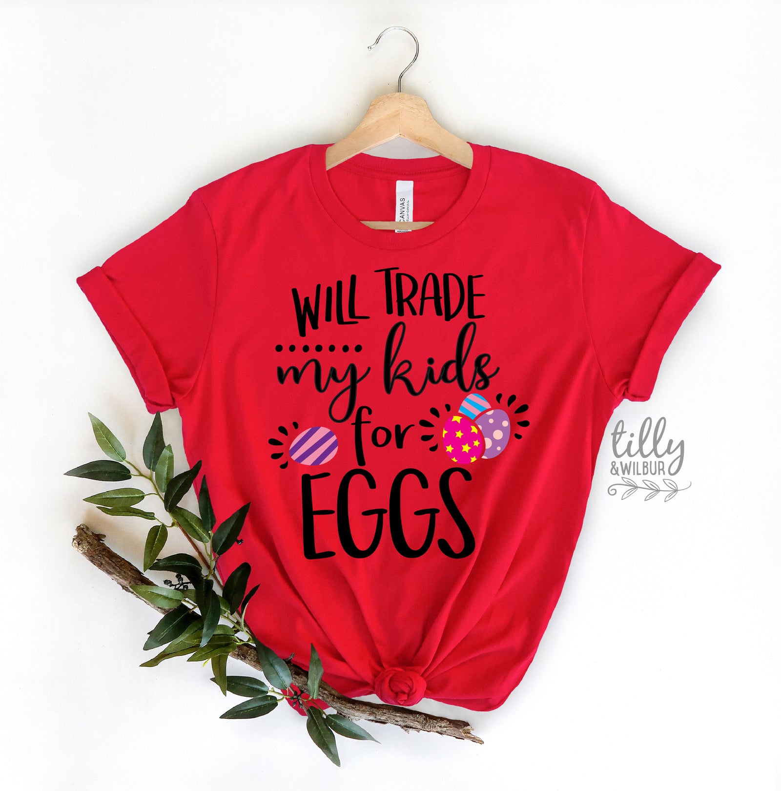 Funny Easter Shirt | Will Trade My Kids for Eggs Shirt | Mom Easter Shirt | Easter Egg Hunt Shirt | Cute Easter Outfit