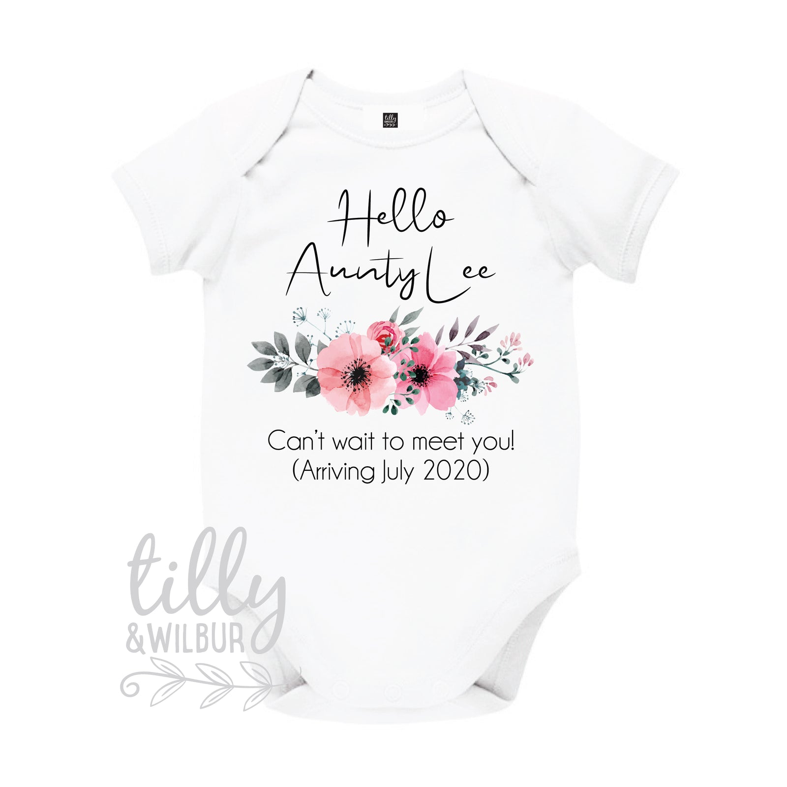 Hello Aunty Announcement Bodysuit
