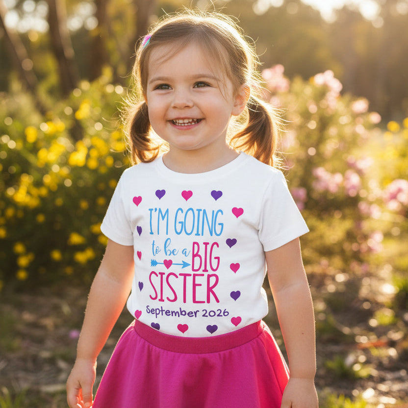 I'm Going To Be A Big Sister Shirt – Personalised Tee