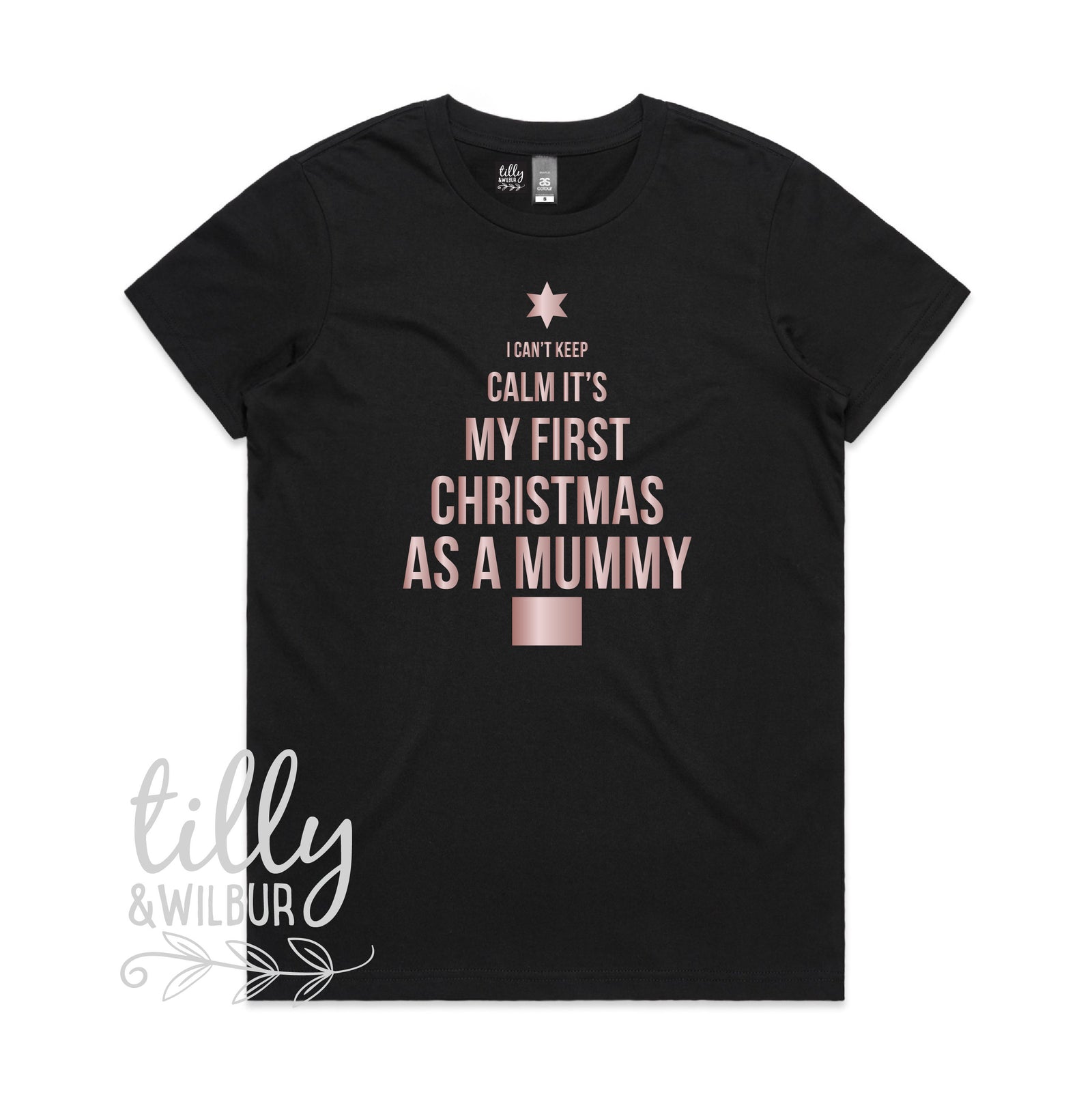 I Can't Keep Calm It's My First Christmas As A Mummy, New Mummy Christmas Outfit, New Mum Christmas Gift, 1st Christmas First Christmas Gift