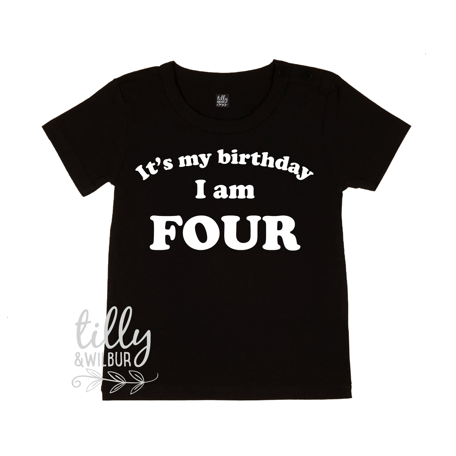 It's My Birthday I Am Four T-Shirt, I am Four Shirt, 4th Birthday T-Shirt, Fourth Birthday T-Shirt, Four Today, 4 Today, 4 Year Old Gift