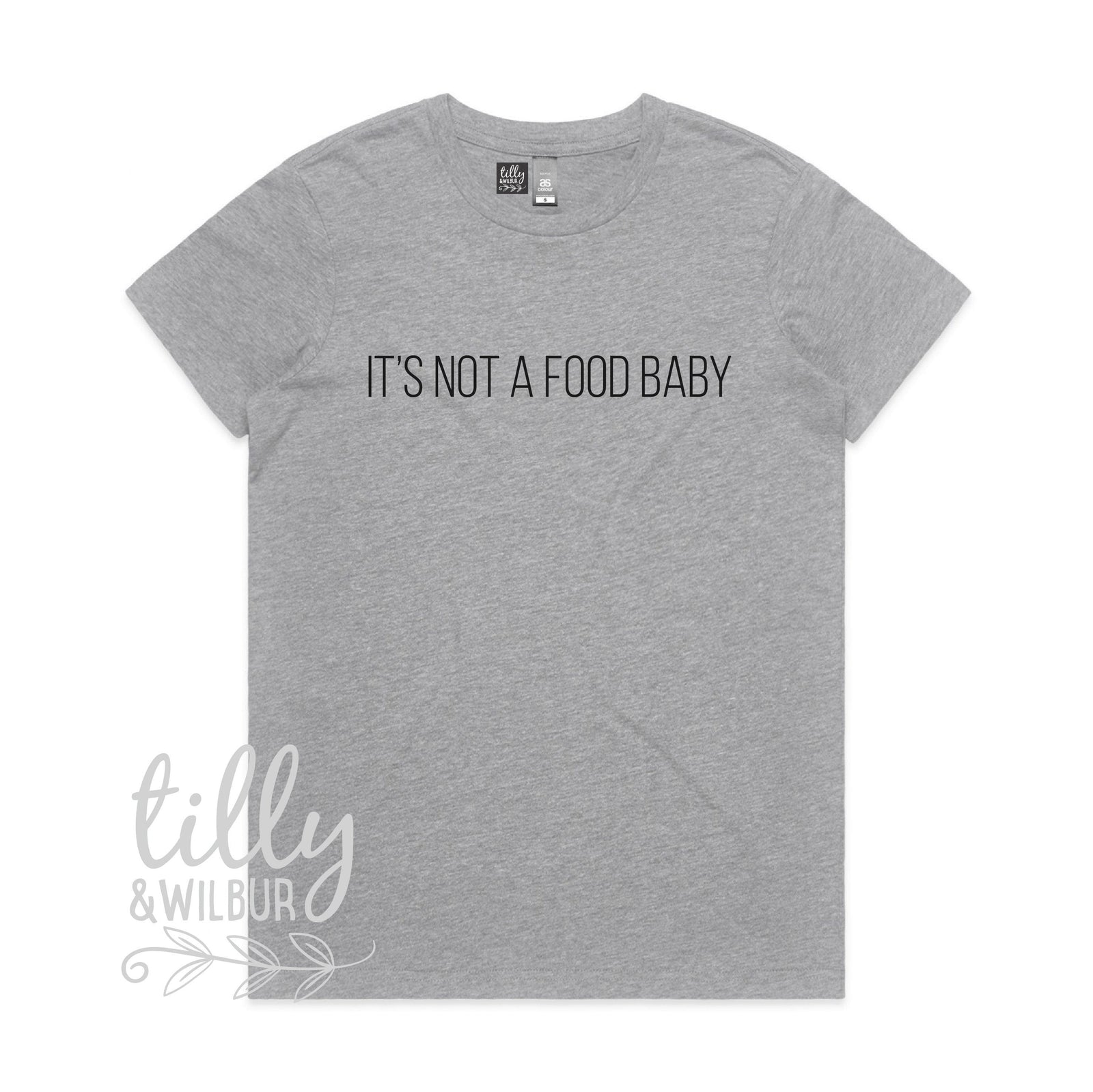It's Not A Food Baby Women's T-Shirt, Pregnancy Announcement T-Shirt, Pregnancy T-Shirt, Pregnancy Announcement Tee, I'm Pregnant, Preggers
