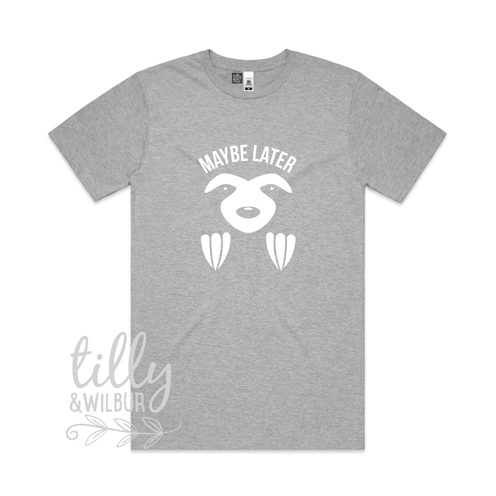 Sloth T-Shirt, Funny Sloth Tee For Men, Funny Men's Gift, Maybe Later T-Shirt For Men, Dad Gift, Father's Day Gift, Sloth Gift, Maybe Later
