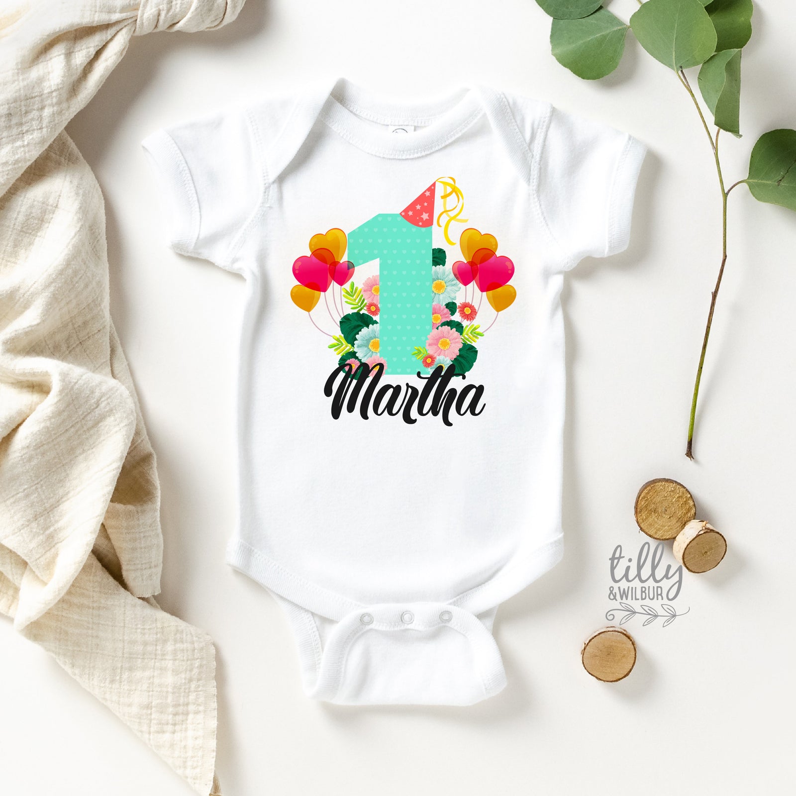 Personalised 1st Birthday Bodysuit, First Birthday Bodysuit, 1st Birthday Gift, First Birthday Gift, Baby's First Birthday, Baby Is One
