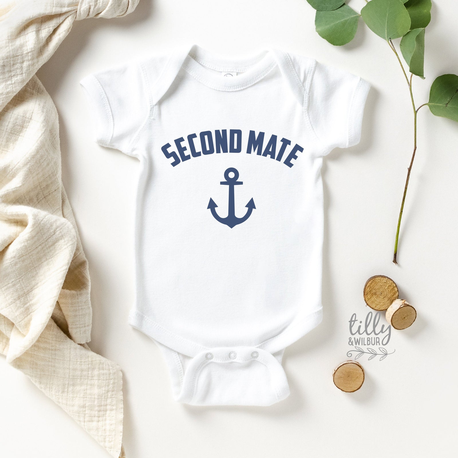 Second Mate Bodysuit To Add To Captain and First Mate Father Son Matching Shirts, Matching Baby, Nautical, Father Son, Father's Day, Anchor