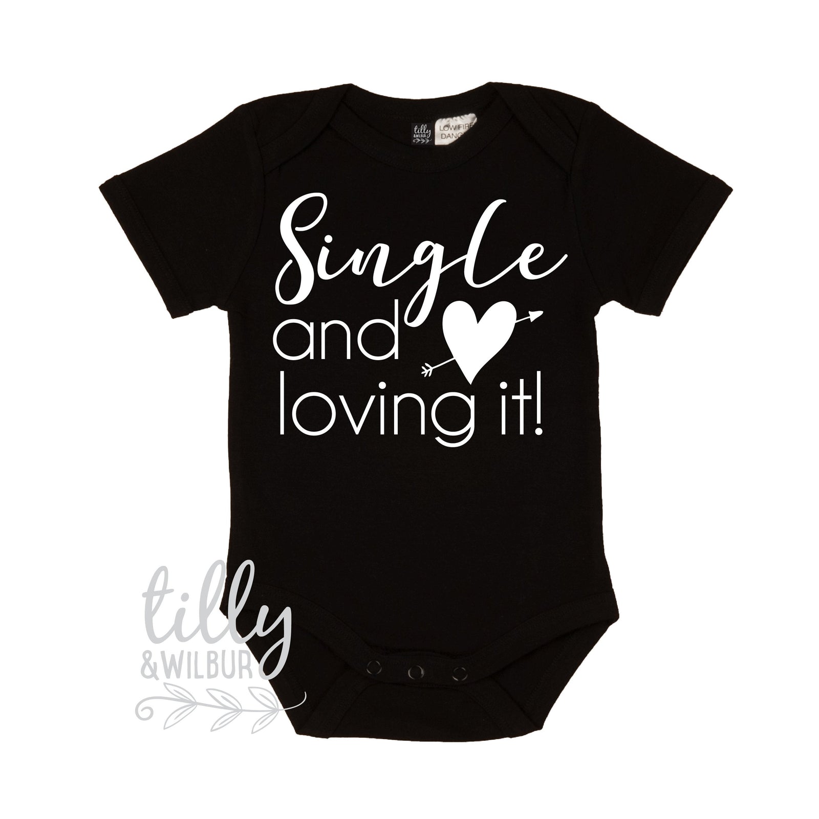 Single And Loving It Funny Baby Bodysuit, Valentine's Day Bodysuit, Valentine's Day Gift, Funny Baby Gift, 1st Valentine's Day, Hello Ladies