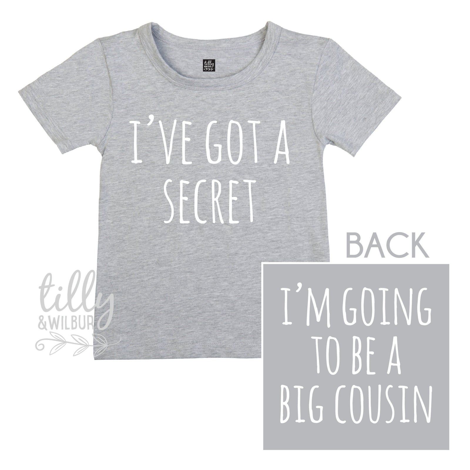 I've Got A Secret, I'm Going To Be A Big Cousin Pregnancy Announcement T-Shirt, Big Cousin Shirt, Promoted To Big Cousin, Cousin Gift, Cuz