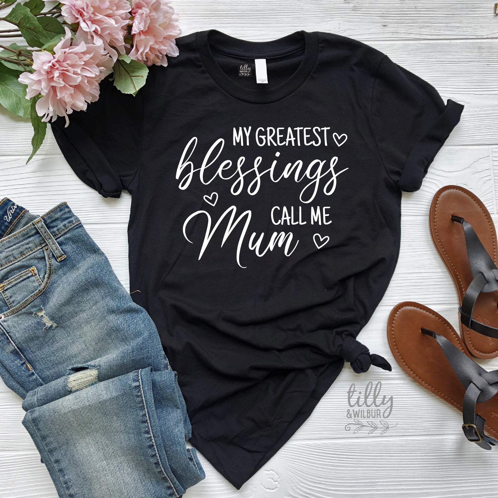 My Greatest Blessings Call Me Mum Women's T-Shirt, Blessings T-Shirt, Mum T-Shirt, Mum Gift, Mother's Day Gift, Blessed Mum, Blessed Mother