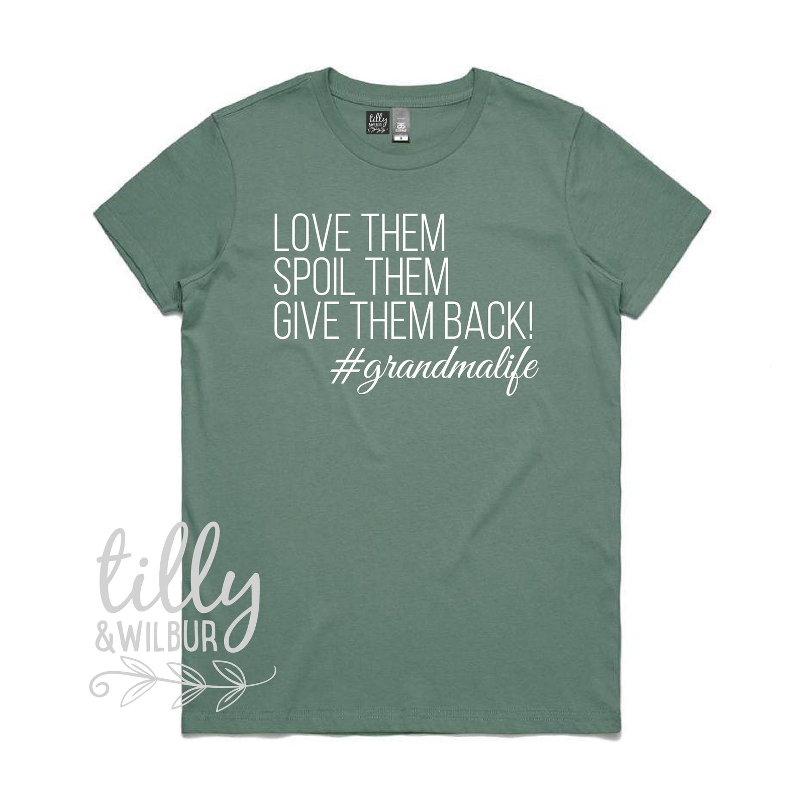 Love Them Spoil Them Give Them Back Grandma Life Shirt, Grandma Shirt, Grandma Gift, Christmas Gift for Grandma, Pregnancy Announcement Tee